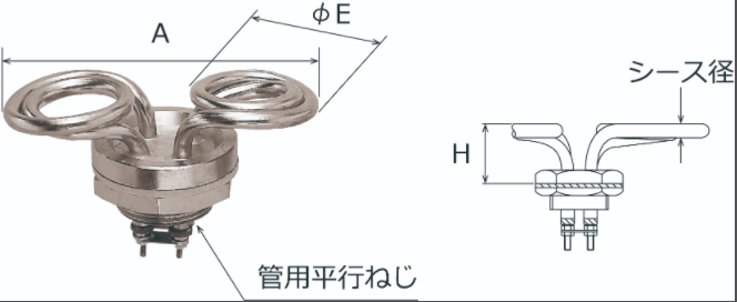 日本 SAKAGUCHI坂口电热   PIF-2	  单相花型加热器