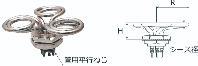 日本 SAKAGUCHI坂口电热  P3F-3	    单相花型加热器